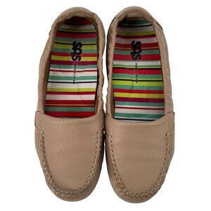 SAS Womens Sunny Latte Loafers/Moccasin Pearlized Leather Comfort Shoes 6M